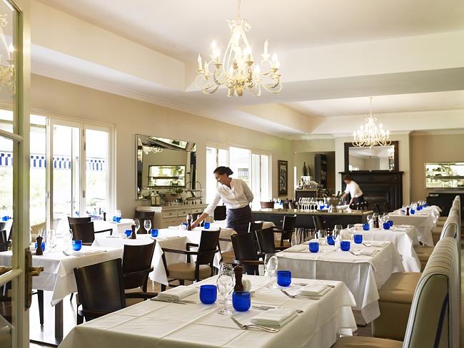 The dining room at Manfredi at Bells.